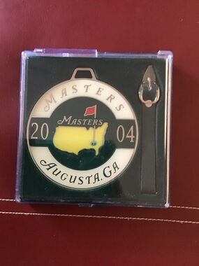 2004 Official Masters Tournament Golf Bag Tag, NEW in Case